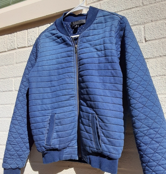 Tinsel Jackets & Coats Tinsel Quilted Denim Bomber Jacket M Poshmark